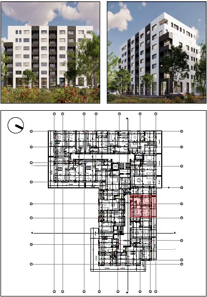 Tirane, shitet apartament+verande | Penthouse 1+1 Kati 5, 60 m² 57.300 € 