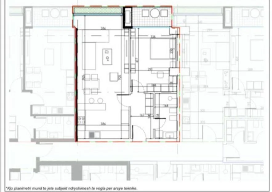 Tirane, shitet apartament 2+1 , 94 m² 179.246 € (laprake , ish dogana)