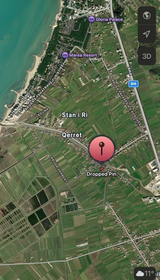Qerret, shitet toke , 1.050 m² 