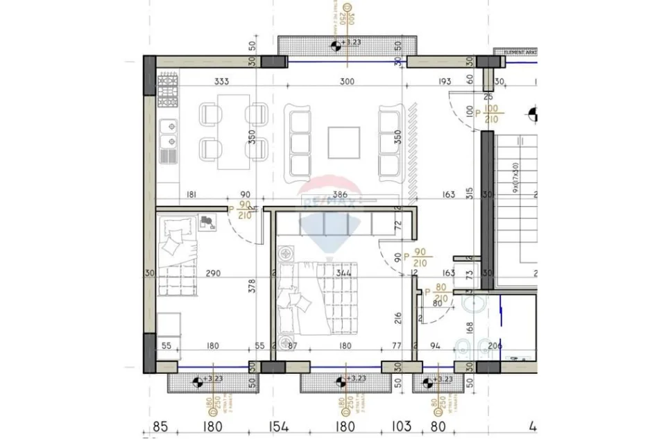 Tirane, shitet apartament 2+1 Kati 2, 85 m² 155.000 € 