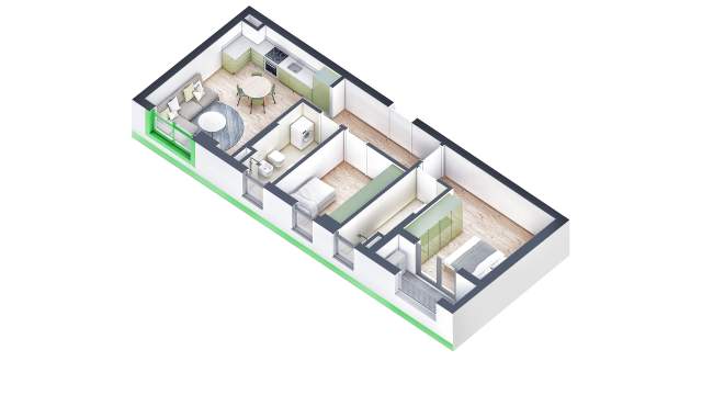 Tirane, shes apartament 2+1+BLK Kati 3, 90 m² 91.000 Euro (Rruga Pasho Hysa)
