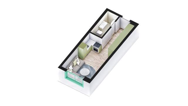 Tirane, shes apartament Kati 4, 32 m² 33.000 Euro (Rruga Pasho Hysa)
