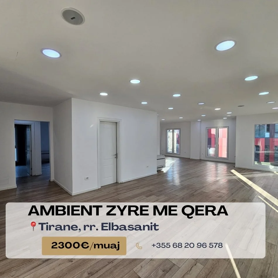 Tirane, jepet me qera ambjent biznesi Kati 2, 175 m² 2.300 € (Rruga Elbasanit)
