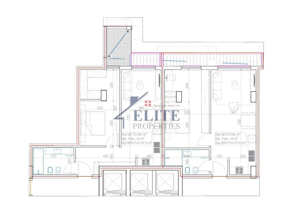 Tirane, shitet apartament 1+1+Ballkon Kati 6, 76 m² 339.750 € (Unico Residence Bllok)