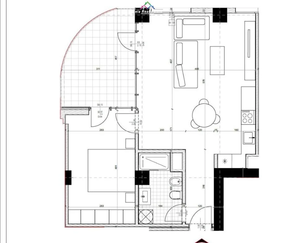 Tirane, shes apartament 1+1+Ballkon Kati 4, 83 m² 100.000 € (sokrat miho)