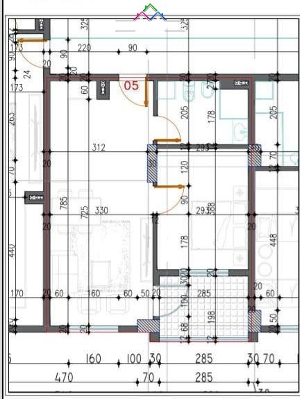 Tirane, shes apartament 1+1+Ballkon Kati 5, 63 m² 62.900 € (paskuqan)