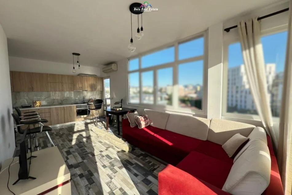 Tirane, jepet me qera apartament 1+1+Ballkon Kati 6, 65 m² 650 € (vasil shanto)