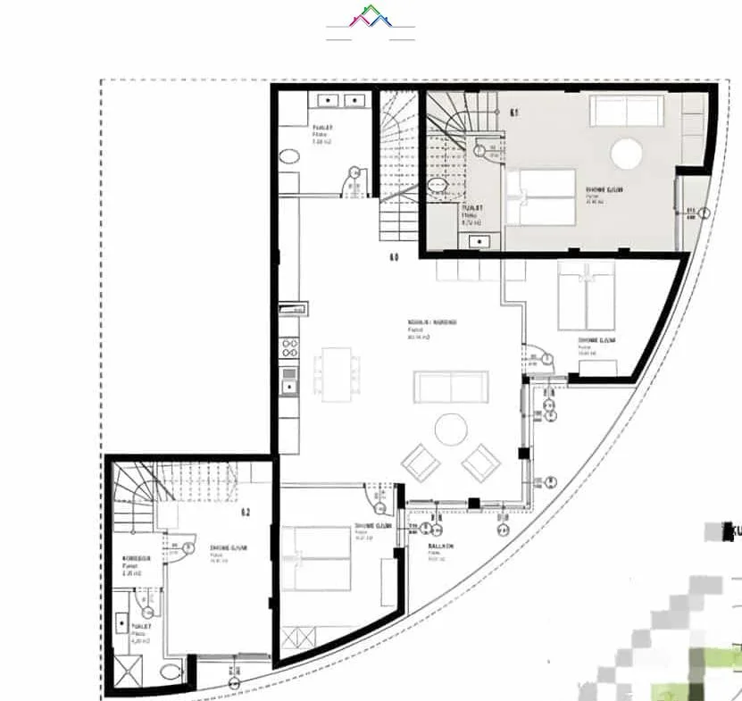Tirane, shes apartament 2+1 Kati 0, 136 m² 314.479 € (GJIRI I LALEZIT)