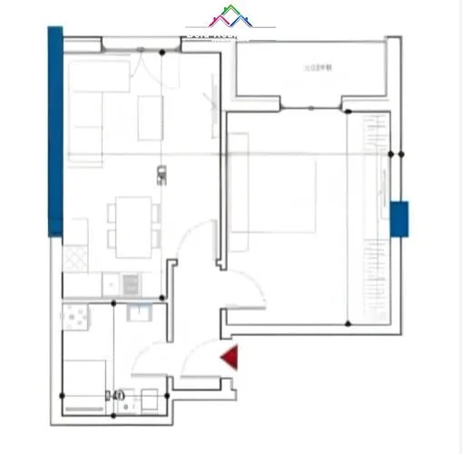 Tirane, shes apartament 1+1+Ballkon Kati 6, 77 m² 102.000 € (paskuqan)