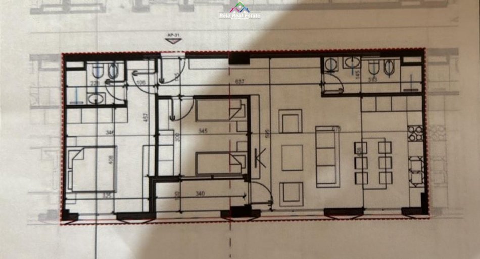Tirane, shes apartament 2+1 Kati 5, 105 m² 143.000 € (jordan misja)