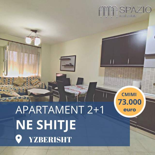 Tirane, shitet apartament 2+1+BLK Kati 6, 72 m² 73.000 Euro (3 Deshmoret)