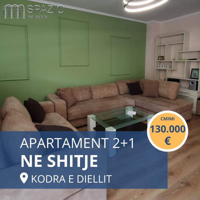 Tirane, shitet apartament 2+1+A Kati 2, 109 m² 130.000 Euro (Kodra e diellit)