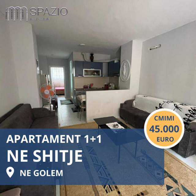 Durres, shitet apartament 1+1 Kati 0, 45 m² 45.000 Euro (Golem)