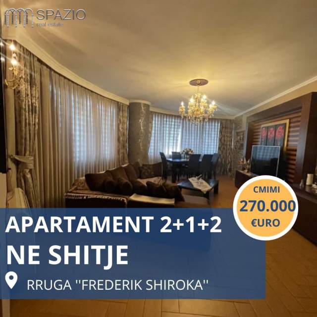 Tirane, shitet apartament 2+1+A+BLK Kati 9, 127 m² 270.000 Euro (Rruga ''Frederik Shiroka'')