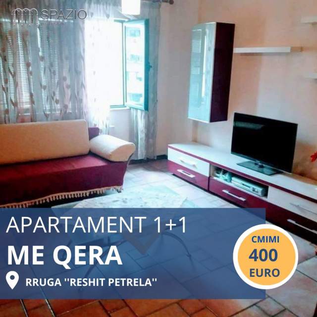 Tirane, jepet me qera apartament 1+1+BLK Kati 8, 76 m² 400 Euro (Rruga ''Reshit Petrela'')