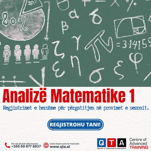 QTA - Kurse për analizë matematike 1,2 dhe 3