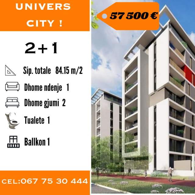 Tirane, shes Kati 3, 85 m² 57.500 Euro
