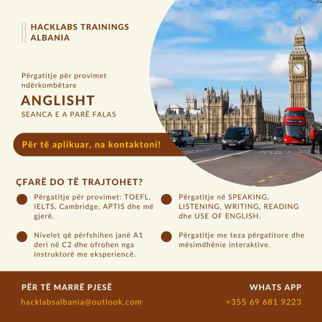 Përgatitje në provimet ndërkombëtare te gjuheve te huaja