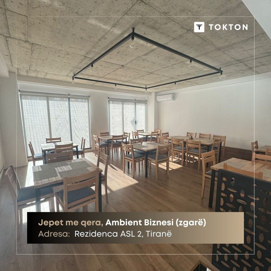 Tirane, jepet me qera ambjent biznesi Kati 0, 80 m² 1.500 € (Rezidenca ASL 2, Rruga Sadik Petrela, Tiranë, TT 1379)