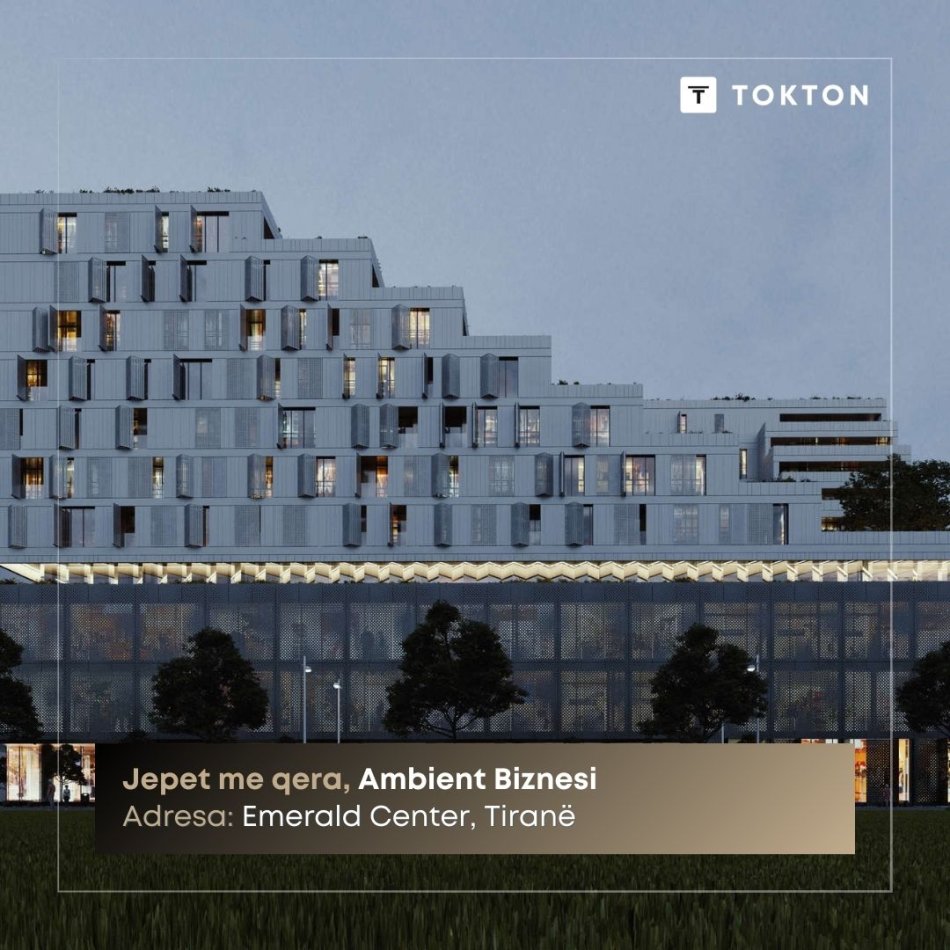 Tirane, jepet me qera ambjent biznesi Kati 6, 100 m² 600 € (RRuga 5 Maji, Emerald Center, TT 1871)