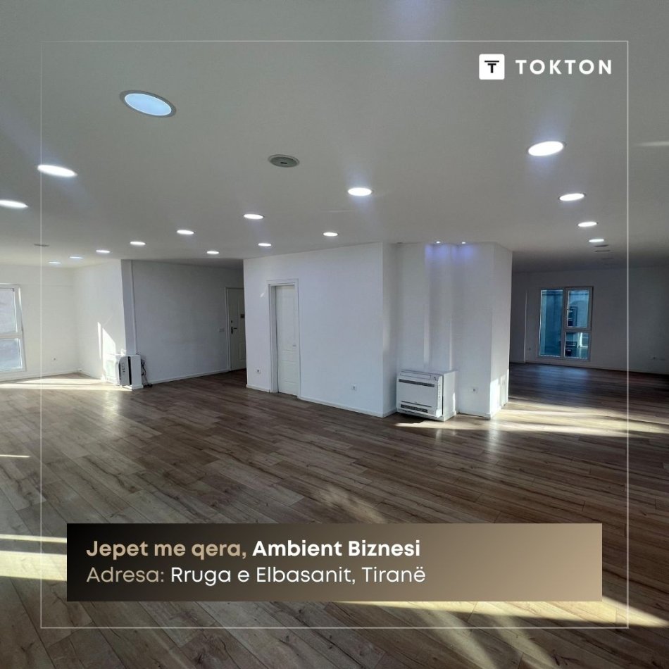 Tirane, jepet me qera ambjent biznesi Kati 2, 120 m² 2.300 € (Rruga e Elbasanit, Tiranë, TT 1953)