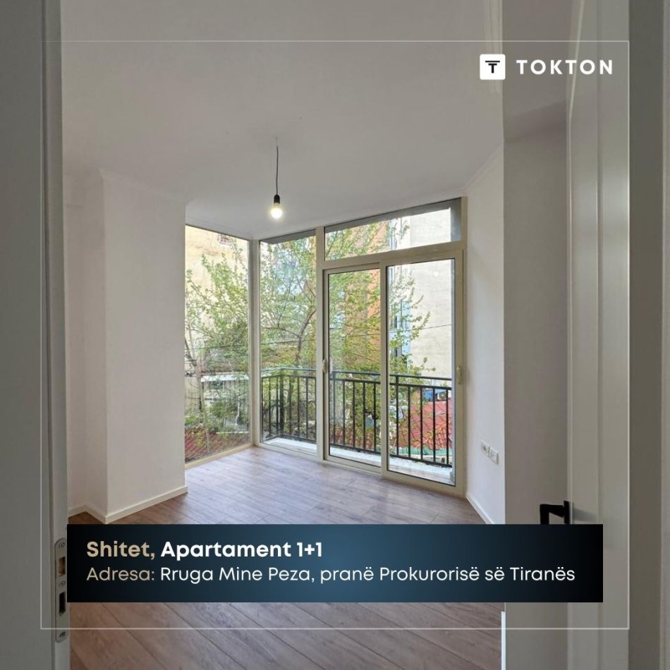 Tirane, shitet apartament 1+1 Kati 2, 43 m² 120.000 € (Rruga Mine Peza, pranë Prokurorisë së Tiranës, Tiranë, TT 1975)