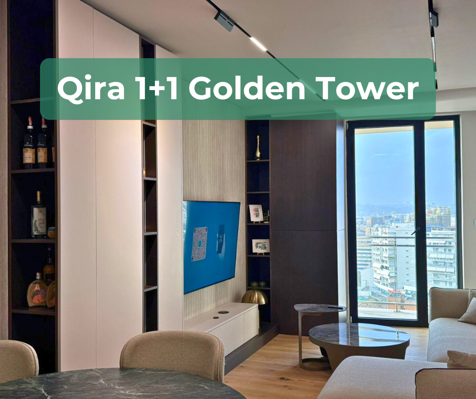 Tirane, jepet me qera apartament 1+1 Kati 13, 1.200 € (Rr. Mine Peza)