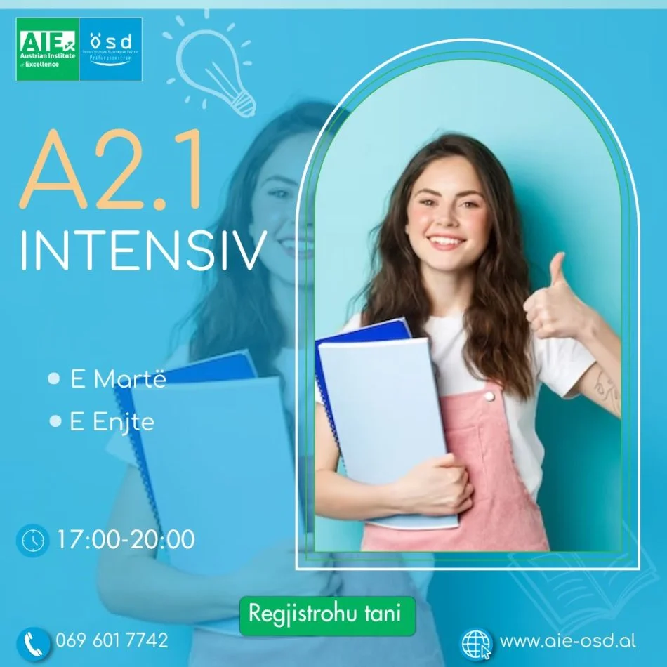 Tirane, kurse gjuhe gjermanisht Kurs Gjermanisht A2,1