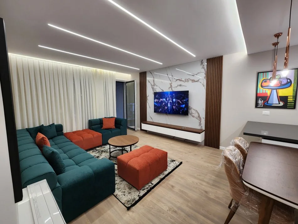 Tirane, jepet me qera apartament 2+1 Kati 3, 116 m² 900 € (Don Bosko, Trio Tower Residence)