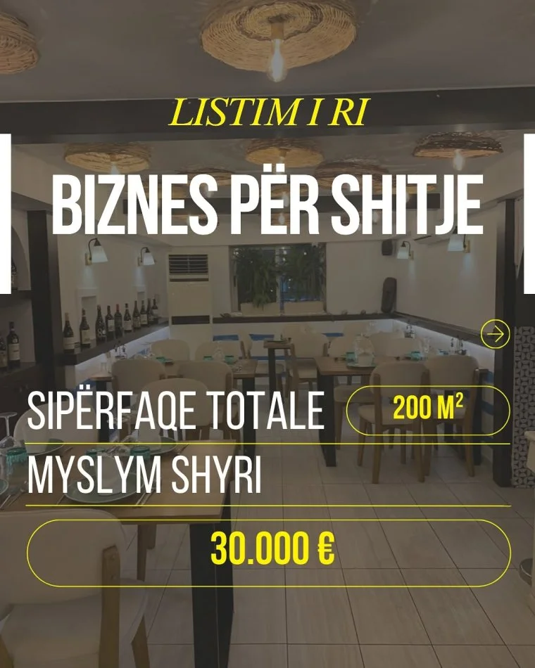 Tirane, shes ambjent biznesi Kati -1, 200 m² 30.000 € (MYSLYM SHYR)