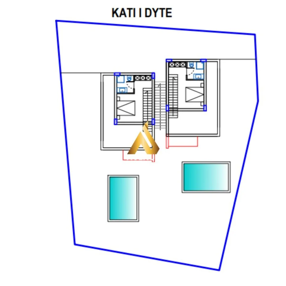 Shqiperi, shitet Vile 3 kateshe me pishine  300 m² (borsh)