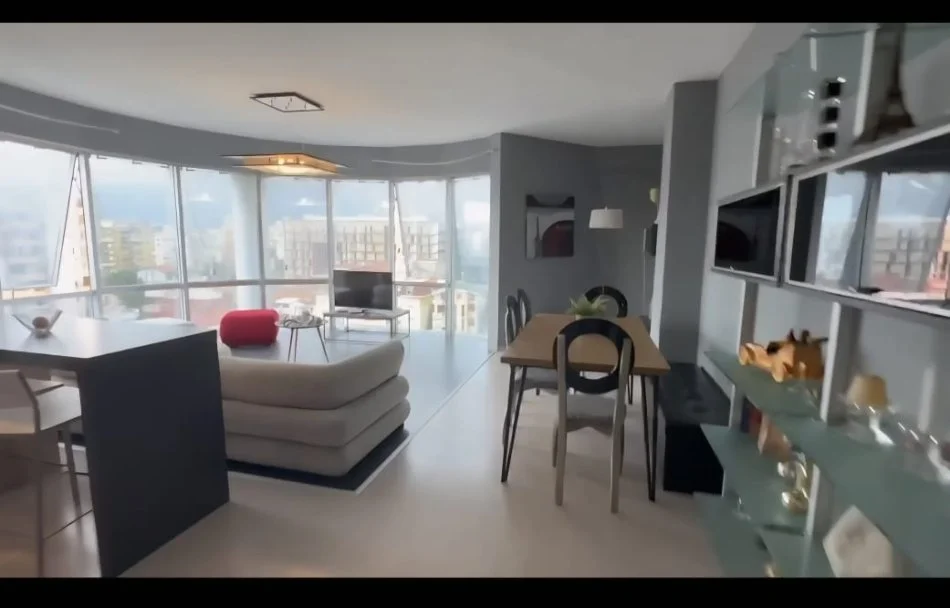 Tirane, jepet me qera apartament 2+1 Kati 7, 100 m² 800 € (Komuna e Parisit)