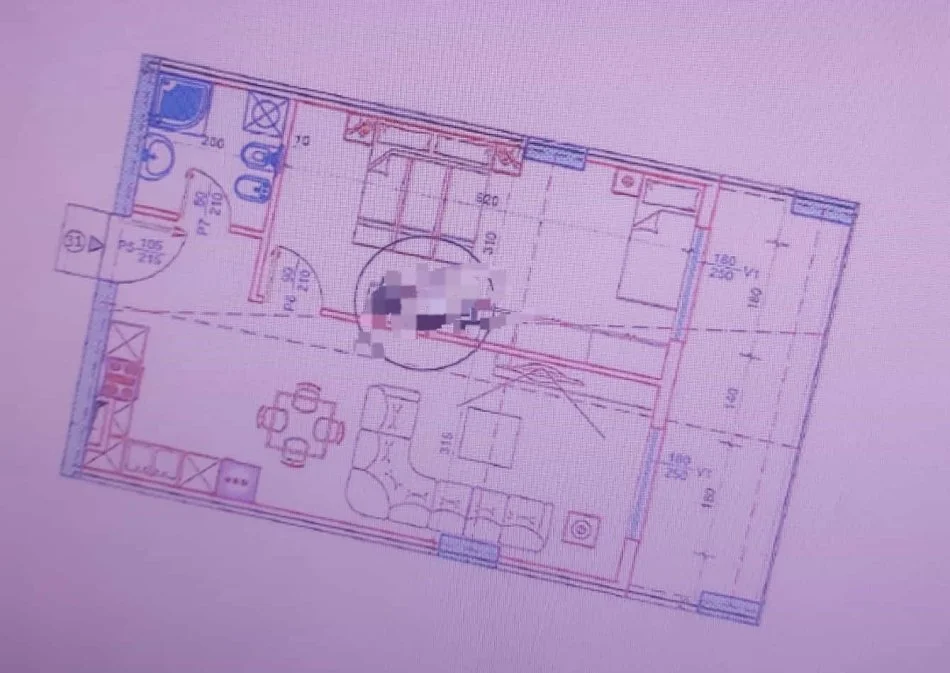 Tirane, shes apartament 1+1 Kati 3, 81 m² 90.000 € (Paskuqan)