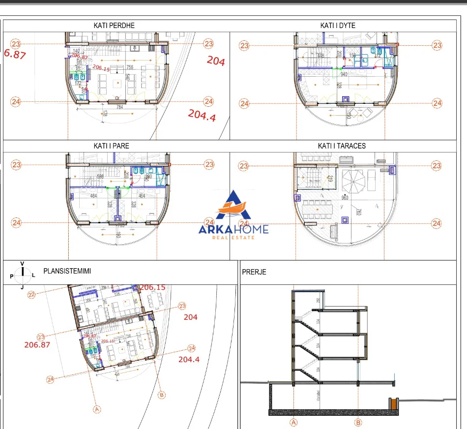 Tirane, shitet apartament 3 Katshe Kati 3, 195 m² 409.197 € 