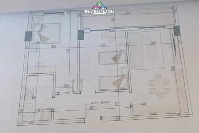 Tirane, shitet apartament 2+1 Kati 2, 99 m² 120.000 € (Paskuqan)