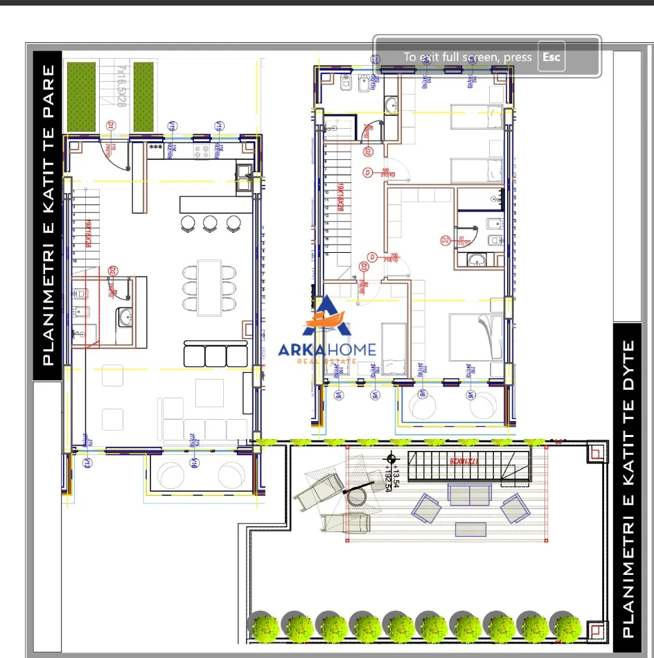 Tirane, shitet apartament duplex 3+1+Ballkon Kati 0, 286 m² 370.000 € 