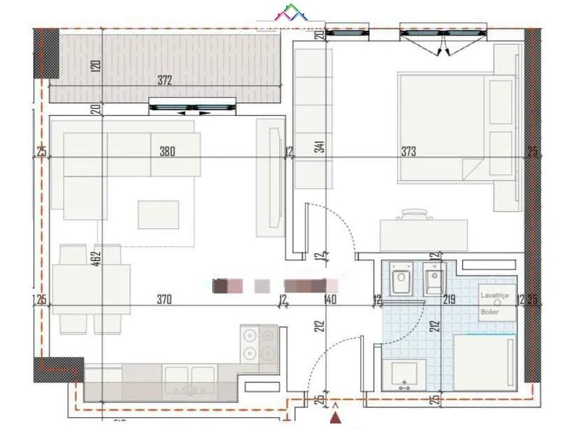Tirane, shes apartament 1+1 Kati 4, 54 m² 68.600 € (Rruga Lidhja e Prizrenit)