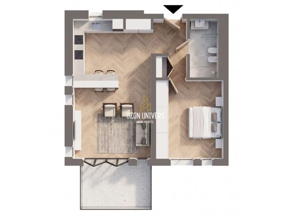 Vlore, shitet apartament 1+1+Ballkon Kati 1, 109 m² 430.000 € (Green Coast 2 Residence, Palasë)