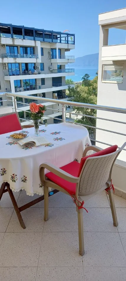 Vlore - Lungomare, jepet me qera apartament 1+1 Kati 7, 75 m² 500 € (Lungomare, Vlorë)
