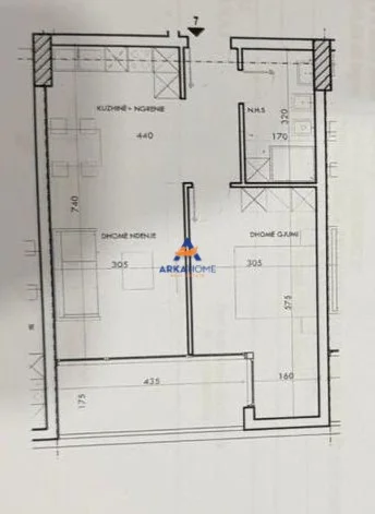Tirane, shitet apartament 1+1+Ballkon Kati 9, 74 m² 89.880 € 