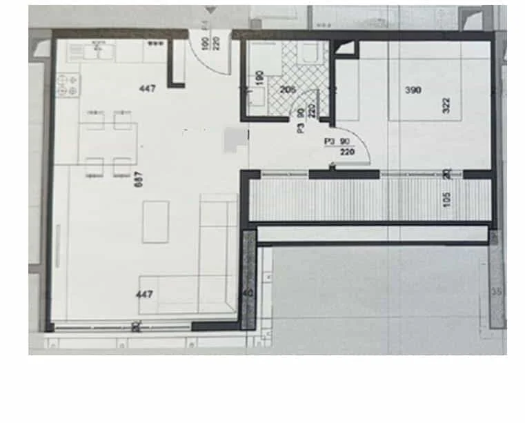 Tirane, shes apartament 1+1 Kati 5, 85 m² 214.000 € (Rruga Muhamet Gjollesha)