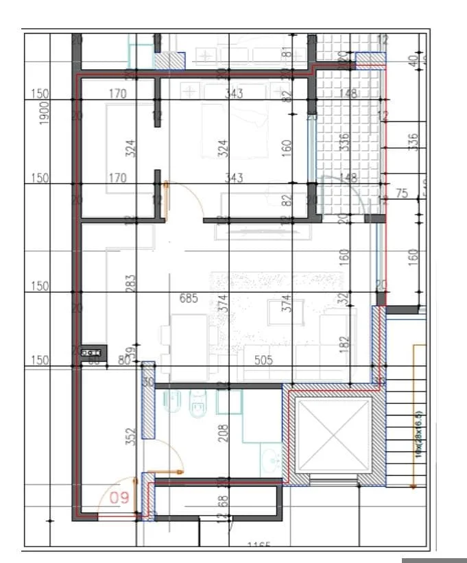 Tirane, shes apartament 2+1 Kati 0, 74 m² 75.000 € (Rruga Azem Hajdari)