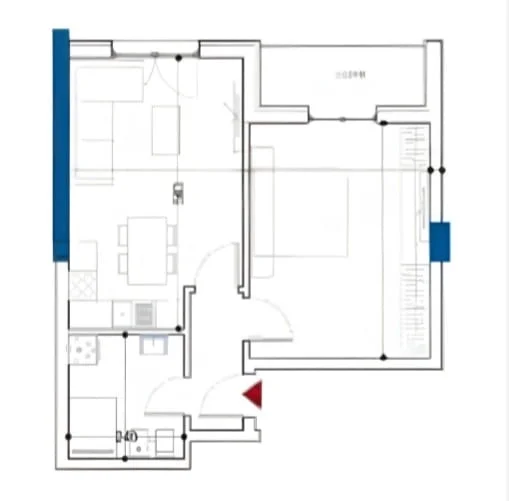 Tirane, shes apartament 1+1 Kati 6, 77 m² 102.000 € (Rruga Azem Galica)