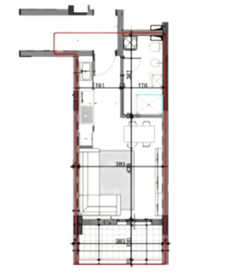Durres, shes garsonier 1+1 Kati 3, 46 m² 54.000 € (Golem)