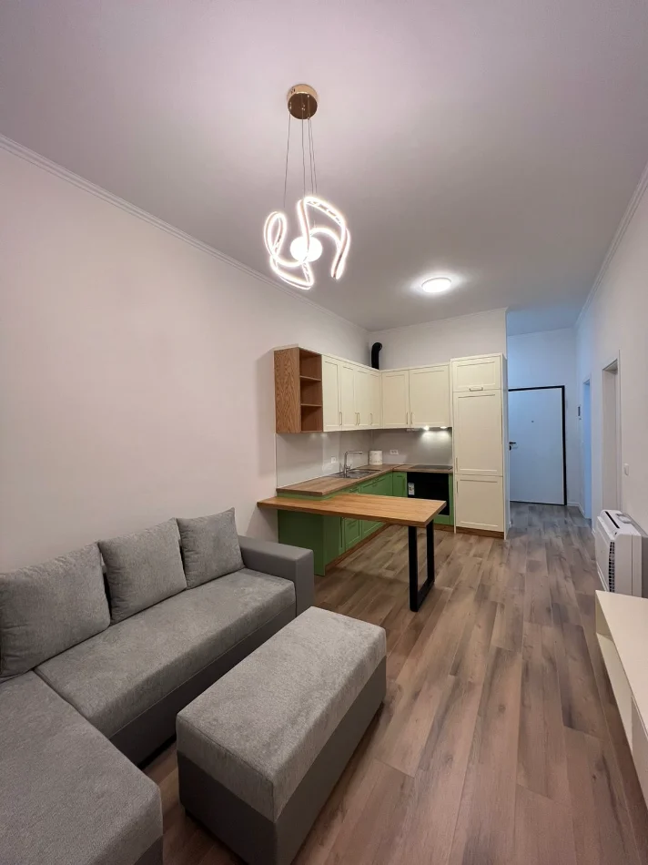 Tirane, jepet me qera apartament 1+1+Ballkon Kati 8, 66 m² 550 € (Laprake/Rr.Dritan Hoxha)