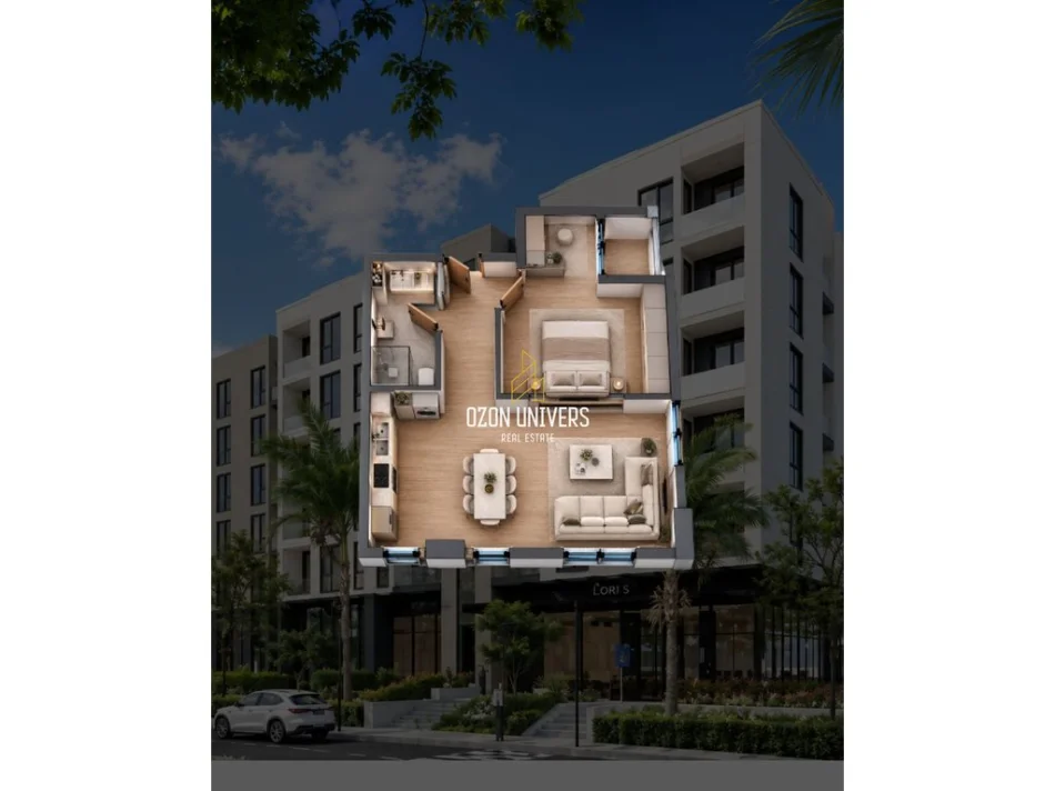 Durres, shitet apartament 1+1+Ballkon Kati 4, 65 m² 106.788 € (Mali i Robit, Golem)