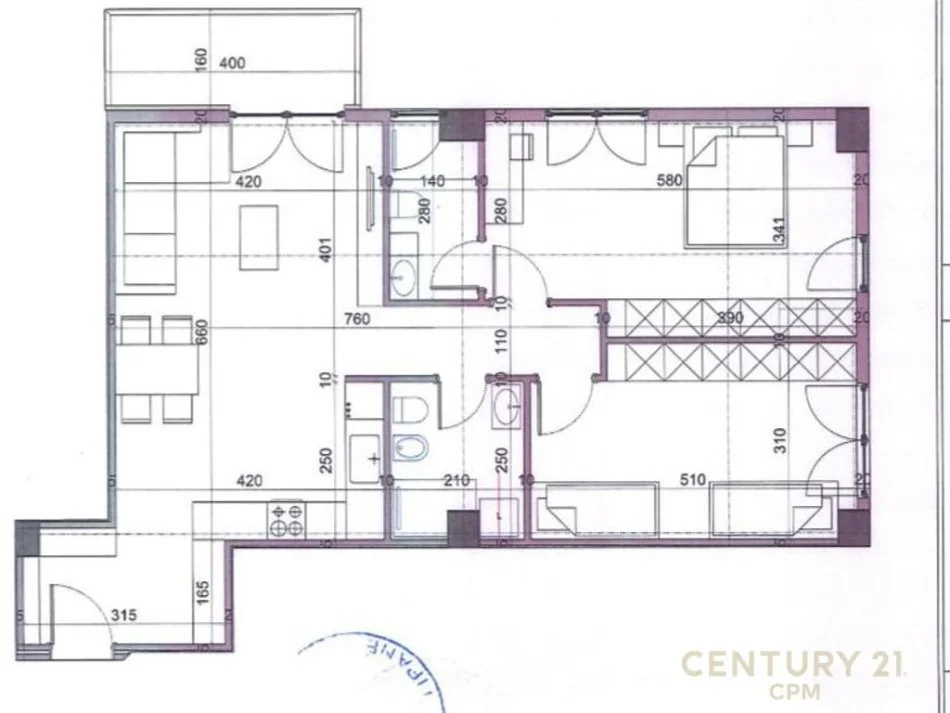 Tirane, shes apartament 2+1 Kati 2, 113 m² 170.000 € (qendres globe)
