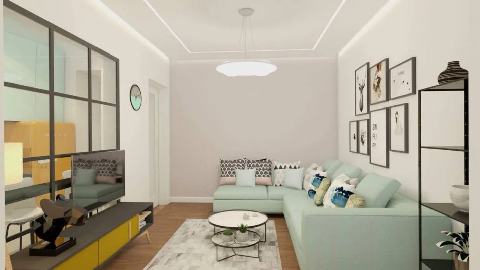 Tirane, jepet me qera apartament 1+1+Ballkon Kati 3, 62 m² 1.000 € (Rruga Elbasanit)