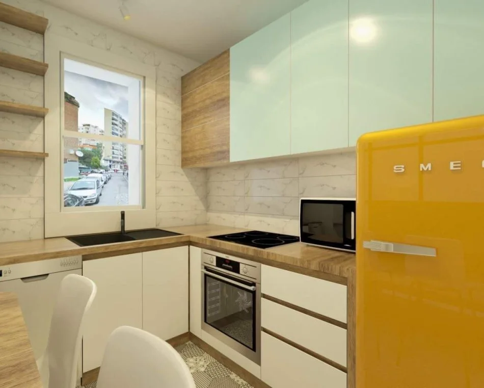 Tirane, jepet me qera apartament 1+1+Ballkon Kati 3, 62 m² 1.000 € (Rruga Elbasanit)