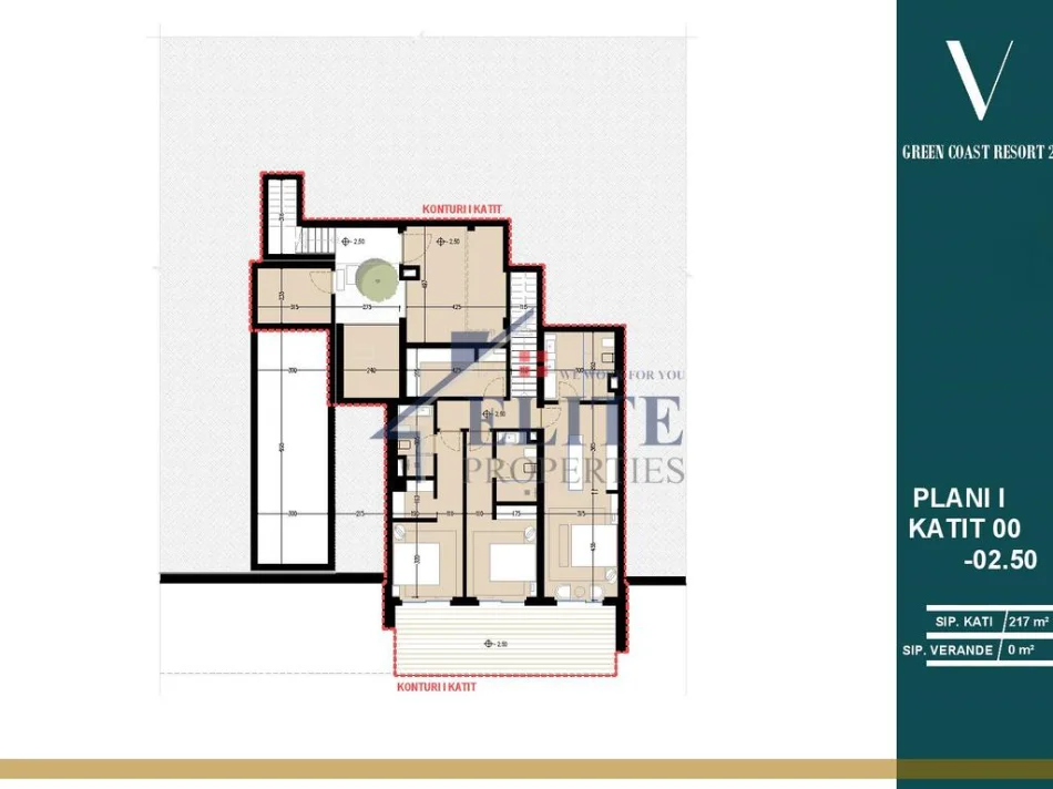 Dhermi - Palase, shitet Vile 4+1+Aneks+Ballkon , 298 m² 1.640.110 € (Green Coast Village)